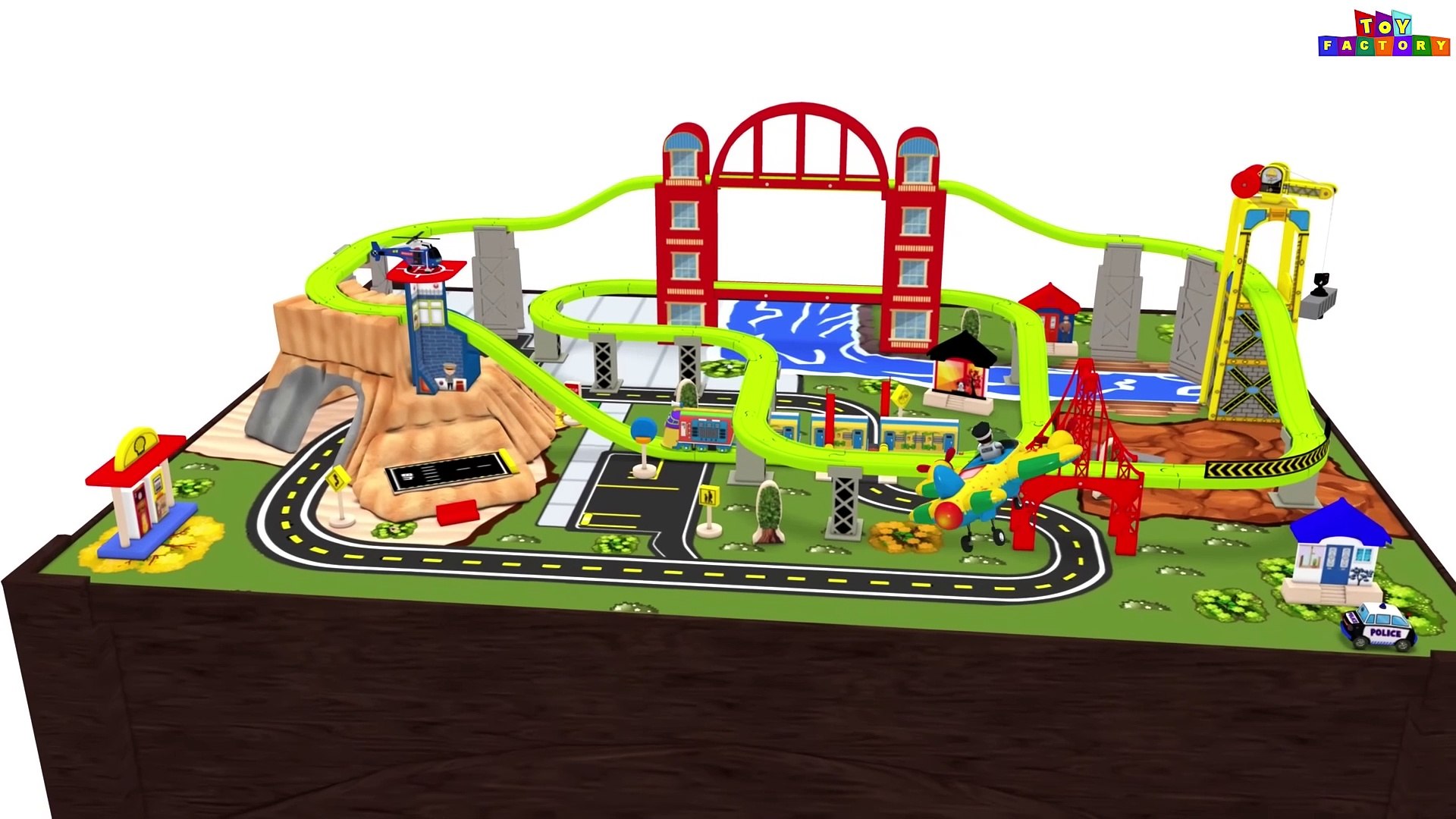 ⁣Toy Factory Police Cartoon for Toddlers