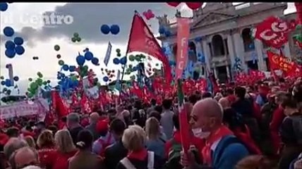 A Roma la manifestazione dei sindacati, tanti partecipanti dall'Abruzzo