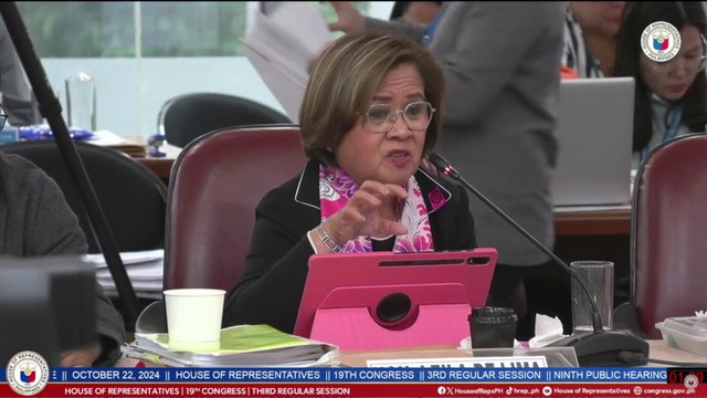 Nanggaling ang konsepto ng nanlaban sa Davao City, ayon kay De Lima