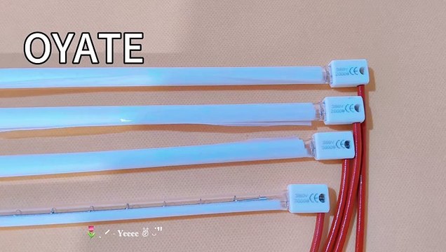 788mm 380v 2000w 3000w Short Wave Quartz Infrared Heating Elements for Blowing Machines