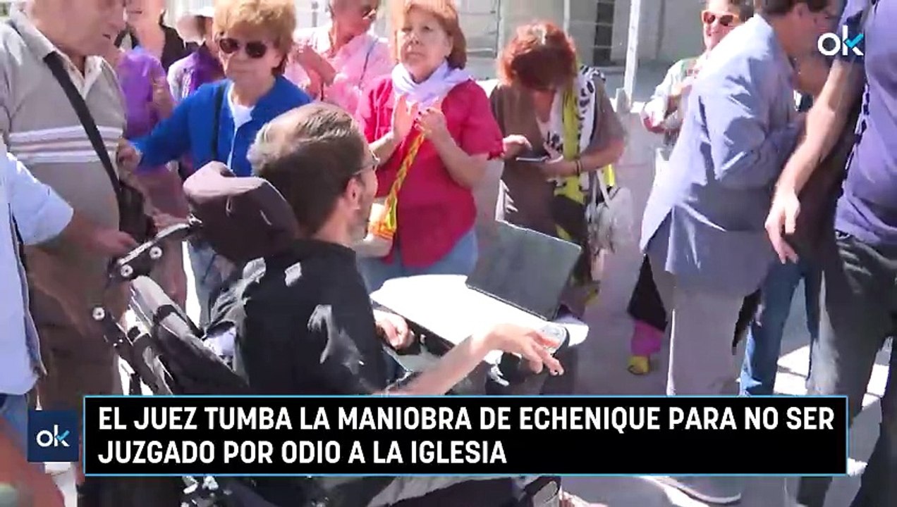 El juez tumba la maniobra de Echenique para no ser juzgado por odio a la Iglesia