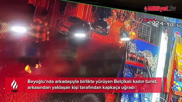 Beyoğlu'nda Belçikalı turiste kapkaça suçüstü!