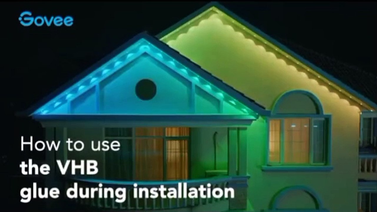 Govee Permanent Outdoor Lights, Smart RGBIC Outdoor Lights with 75