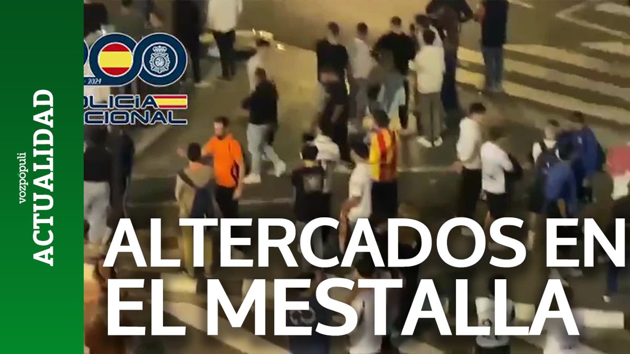 Un detenido y siete identificados tras los altercados ocurridos en el estadio de Mestalla