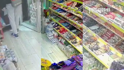 Marketin sahibi olmayınca parayı bıraktılar! Yangından etkilenenlere su alan gençler...