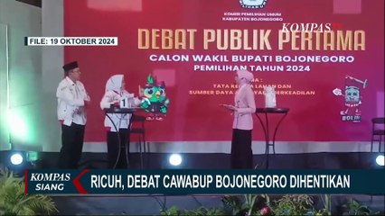 Ribut Antara Paslon, KPU Kabupaten Bojonegoro Hentikan Debat Cawabup Akibat Suasana Ricuh!
