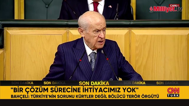 MHP lideri Bahçeli'den son dakika 'çözüm süreci' açıklaması: Teröristbaşı DEM grubunda silah bırakıldığını ilan etsin