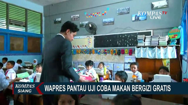 Pantau Uji Coba Makan Bergizi Gratis, Wapres Gibran Rakabuming Raka Kunjungi SDN 03 Menteng Jakarta