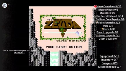 The Legend of Zelda Nes Walkthrough Part 1 100%
