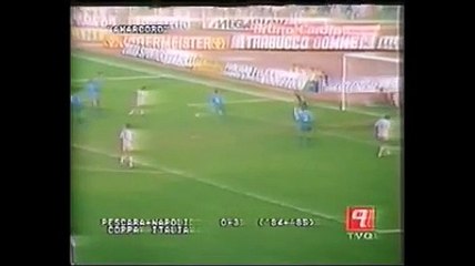L'incredibile gol di Maradona all'Adriatico