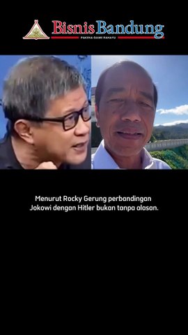 Jokowi dan Hitler, Rocky Gerung: Dua Wajah Pemimpin yang Merusak Demokrasi