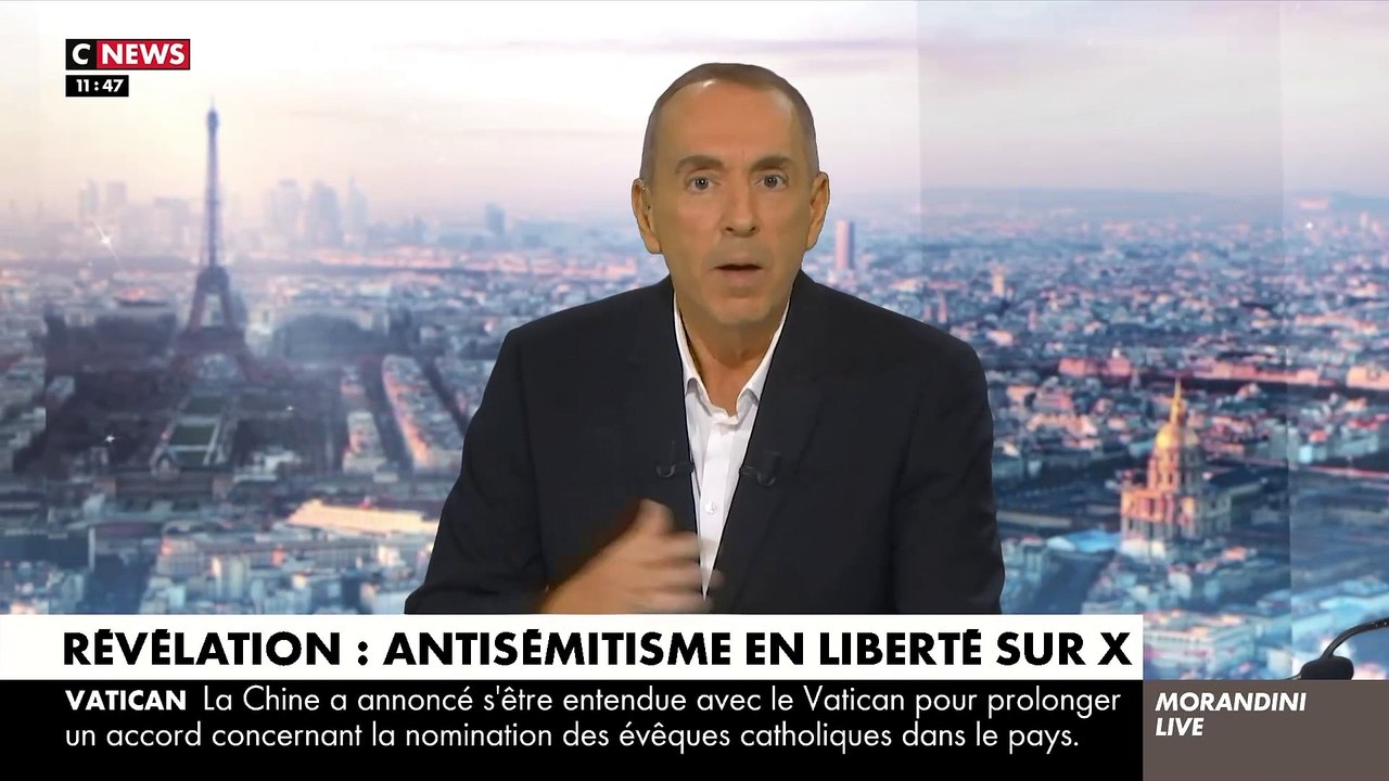 EXCLU: "Morandini Live" révèle un compte antisémite avec des menaces de mort contre les juifs... mais X estime "que ses règles sont respectées" et refuse de le fermer - VIDEO