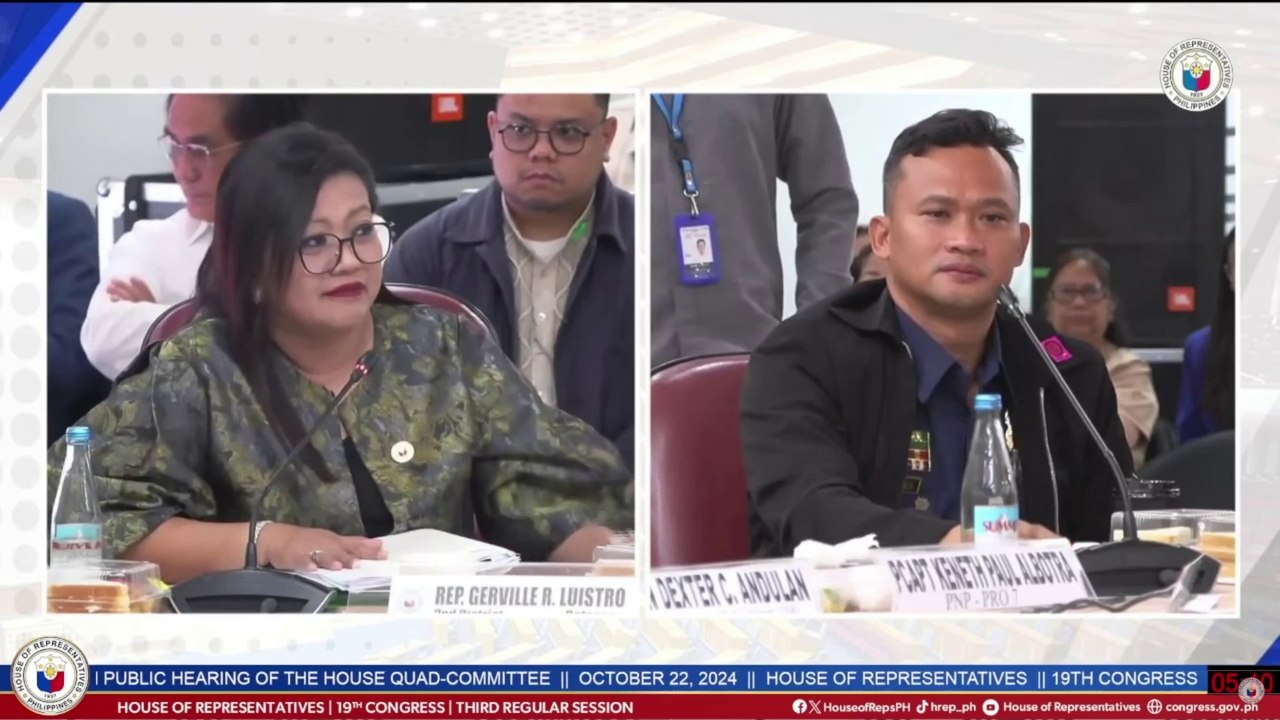 Police Capt. Kenneth Albotra claims Royina Garma wants to divert the attention of QuadComm away from her | GMA Integrated News