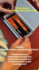 Packing| Alligator leather strap for Roger Dubuis Golden Square