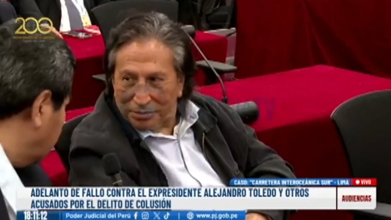 El expresidente peruano Alejandro Toledo, condenado a más de 20 años por el ‘caso Lava Jato’