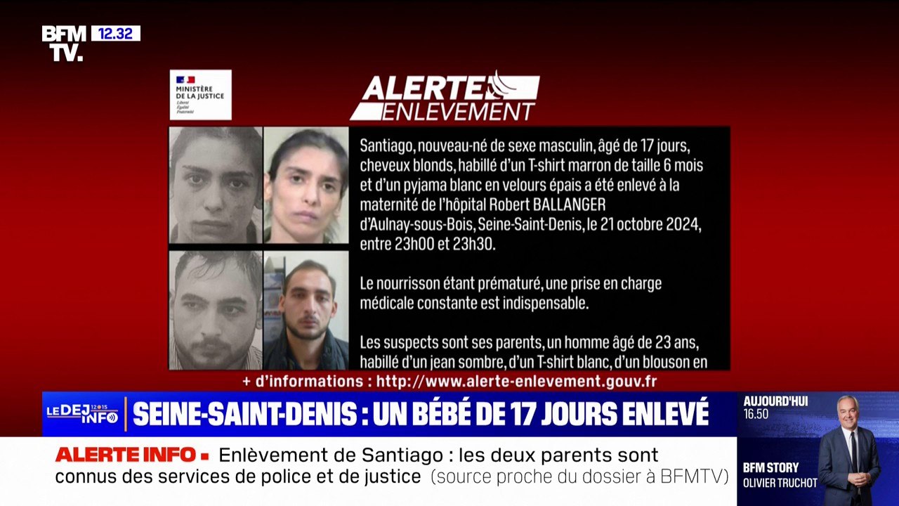 Enlèvement de Santiago: le nourrisson enlevé ce...