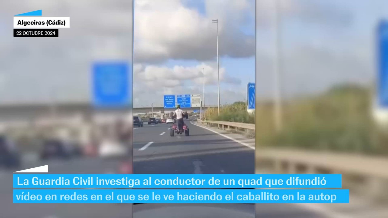 La Guardia Civil investiga al conductor de un quad por hacer caballitos en la A-7