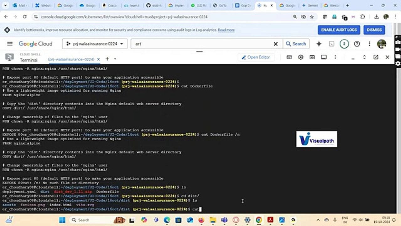 GCP DevOps Online Recorded Demo Video