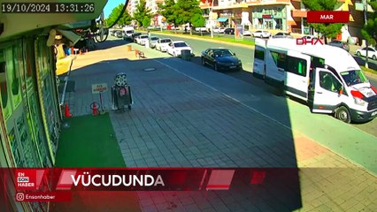 Mardin'de kaldırımda yayaya motosiklet çarptı