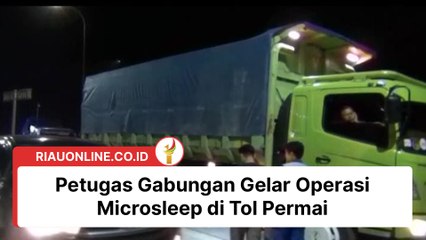 Petugas Gabungan Gelar Operasi Microsleep di Tol Permai