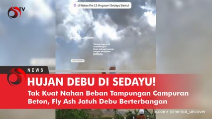 Hujan Debu di Sedayu! Tak Kuat Nahan Beban Tampungan Campuran Beton, Fly Ash Jatuh Debu Berterbangan