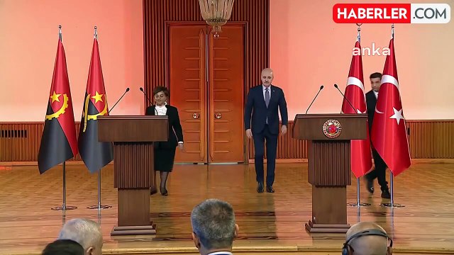 TBMM Başkanı Kurtulmuş, Angola Meclis Başkanı Cerqueira ile Görüştü