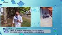 Polícia prende homem por furto de moto de luxo: outras duas motos foram recuperadas