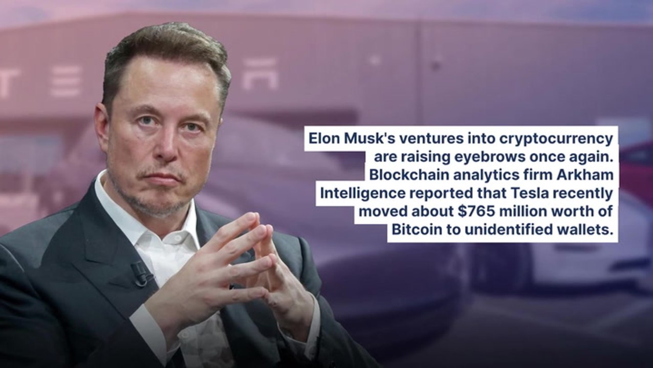 Tesla Quietly Transfers $765 Million In Bitcoin, Putting Musk's Cryptocurrency Strategy Under Intense Scrutiny Amid Market Concerns
