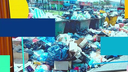 Calles cruceñas se acumulan de basura por un bloqueo en el vertedero y por la falta de diésel