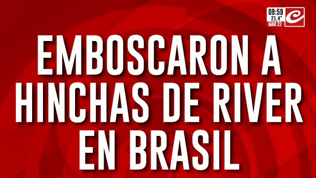 Emboscaron a hinchas de River en Brasil: les dieron una paliza
