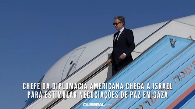 Chefe da diplomacia americana chega a Israel para estimular negociações de paz em Gaza