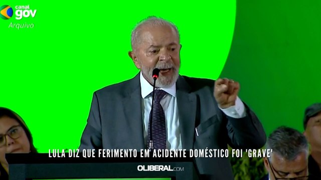 Lula diz que ferimento em acidente doméstico foi 'grave'
