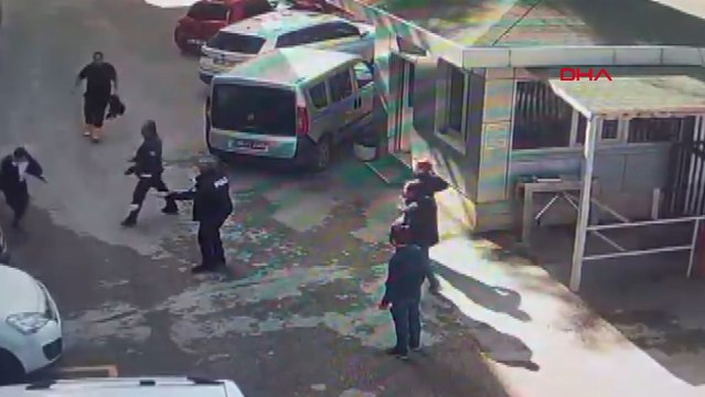 HSK'nın otoparkında müfettişe bıçaklı saldırı kamerada