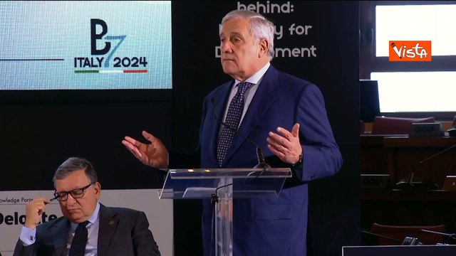 G7 Sviluppo, Tajani: Penso a conferenza per ricostruzione Gaza come per Ucraina