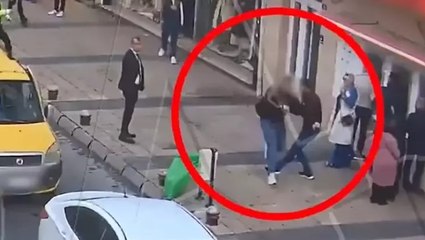 Çelme atıp kaçmaya çalışan firari hükümlüyü böyle yakalattı