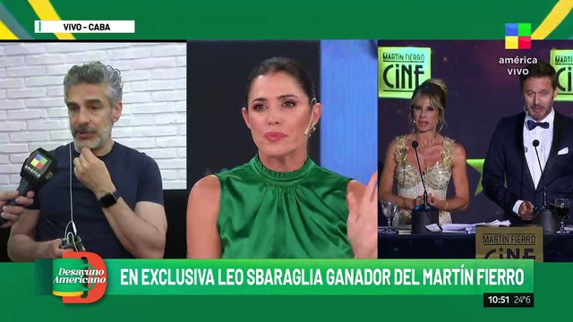 Leo Sbaraglia, ganador del Martín Fierro de Cine: Hay cosas que pasan y no se pueden tapar