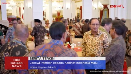 Presiden Jokowi Ucapkan Terima Kasih untuk Pamitan dengan Kabinet Indonesia Maju