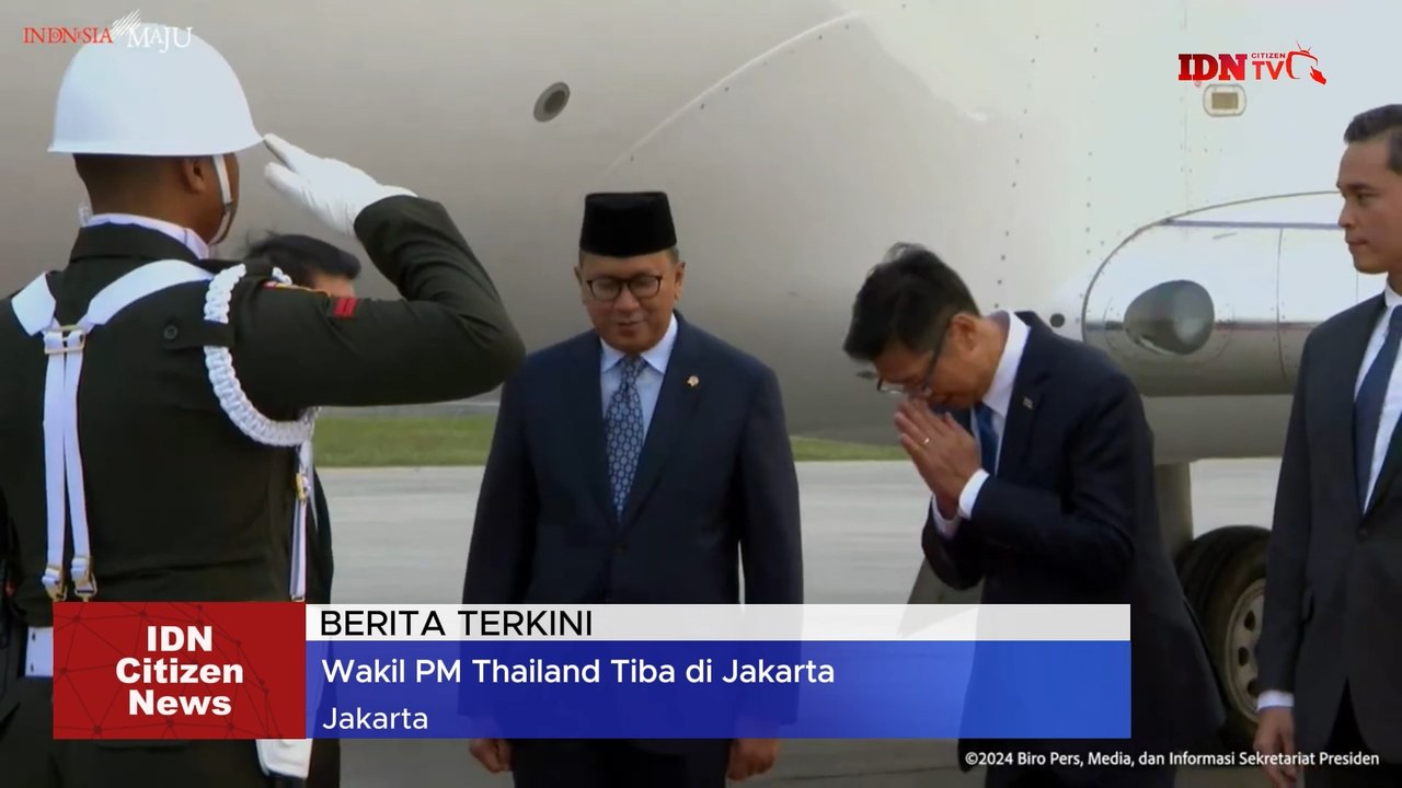 Wakil PM Thailand Anutin Charnvirakul Disambut...