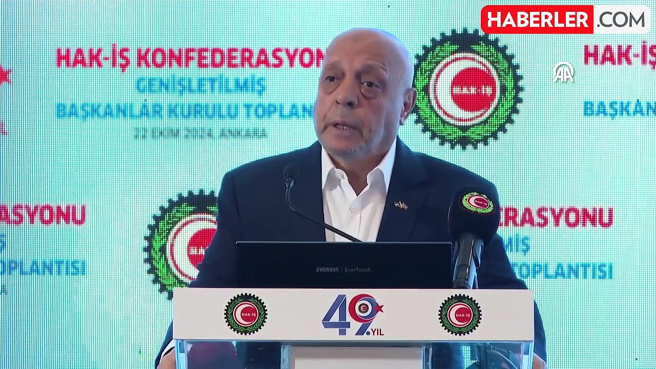 HAK-İŞ Genel Başkanı Arslan: "Asgari ücret tespit komisyonunun yapısına itirazımız var"