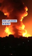 More explosions in Beirut