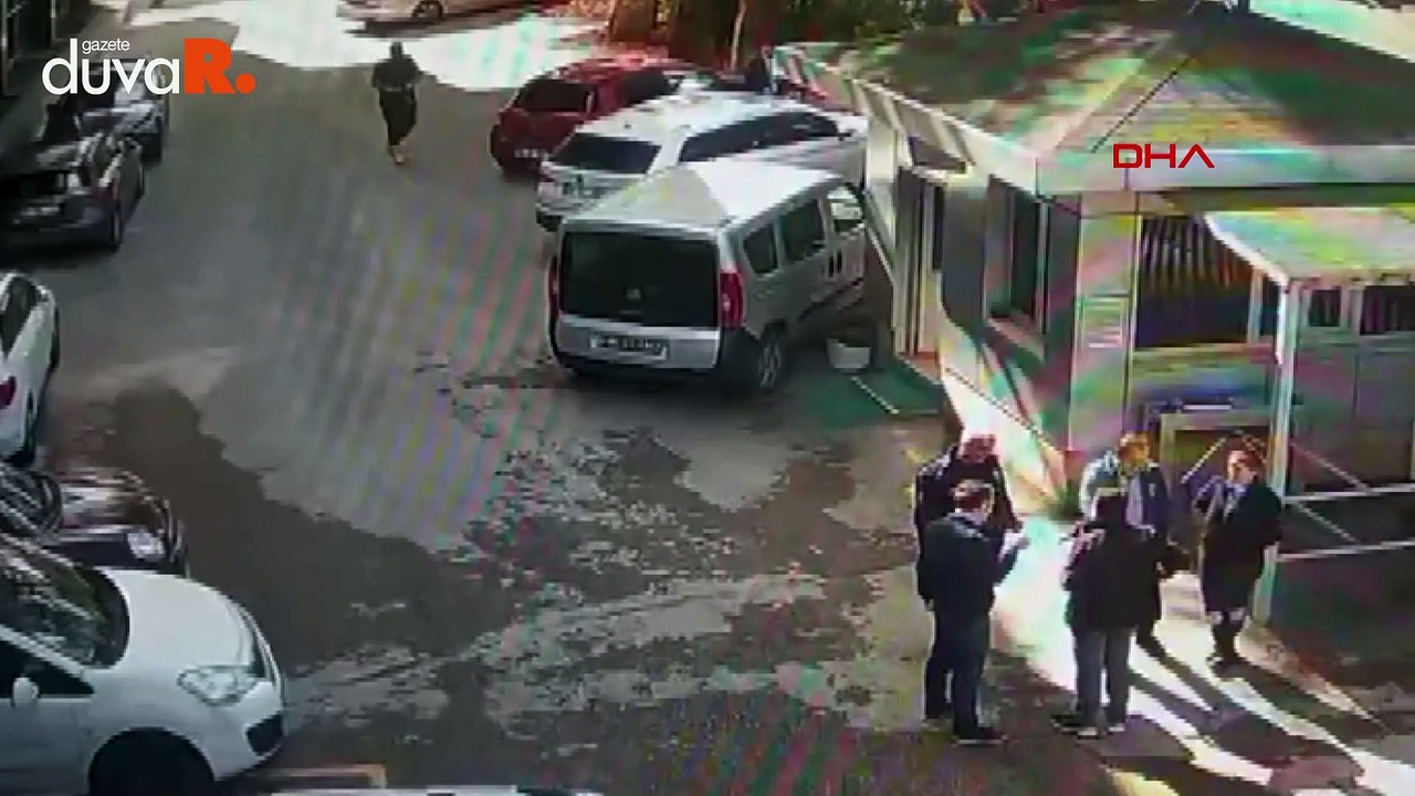 HSK'nın otoparkında müfettişe bıçaklı saldırı kamerada