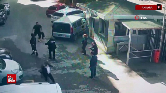 Ankara'da HSK Müfettişi Mehmet Aslan'ın bıçaklandığı anlar