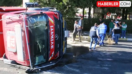 Yangına Giden İtfaiye Aracı Otomobil ile Çarpıştı: 7 Yaralı