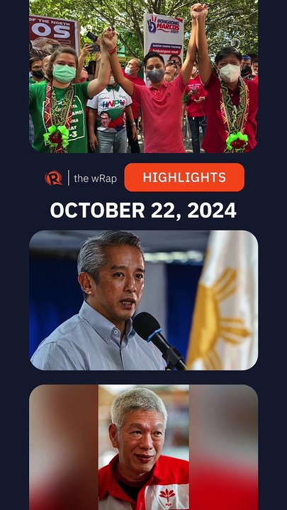 Today’s headlines: Sandro Marcos & Sara Duterte, Jonvic Remulla, Singapore | The wRap | October 22, 2024