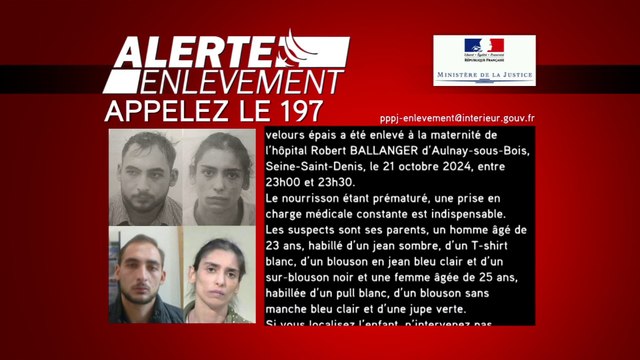 Alerte enlèvement d'un nouveau-né à la maternité: l'enquête élargie à la Belgique