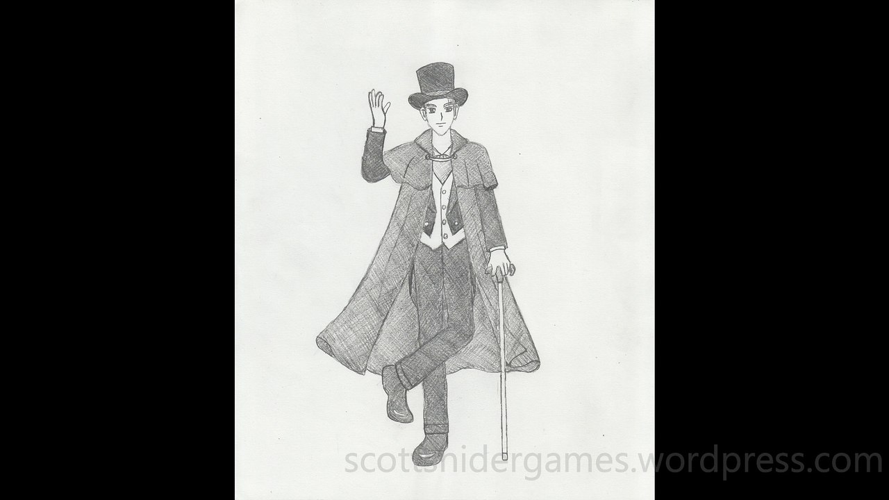 Victorian Man Pencil Sketch Video #1 (10-22-2024)