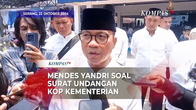 Mendes Yandri Buka Suara usai Disentil Mahfud soal Viral Surat Undangan Haul Berkop Kemendes