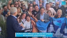 Kicillof criticó a Milei por la falta de una campaña de vacunación contra el dengue