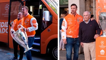 Roberto Carlos, Guti y Diego Forlán tuvieron un gran detalle gracias a Just Eat