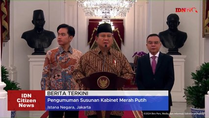 Susunan Kabinet Merah Putih Prabowo Gibran Resmi Diumumkan